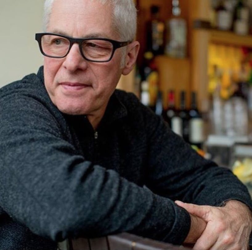 a man wearing glasses