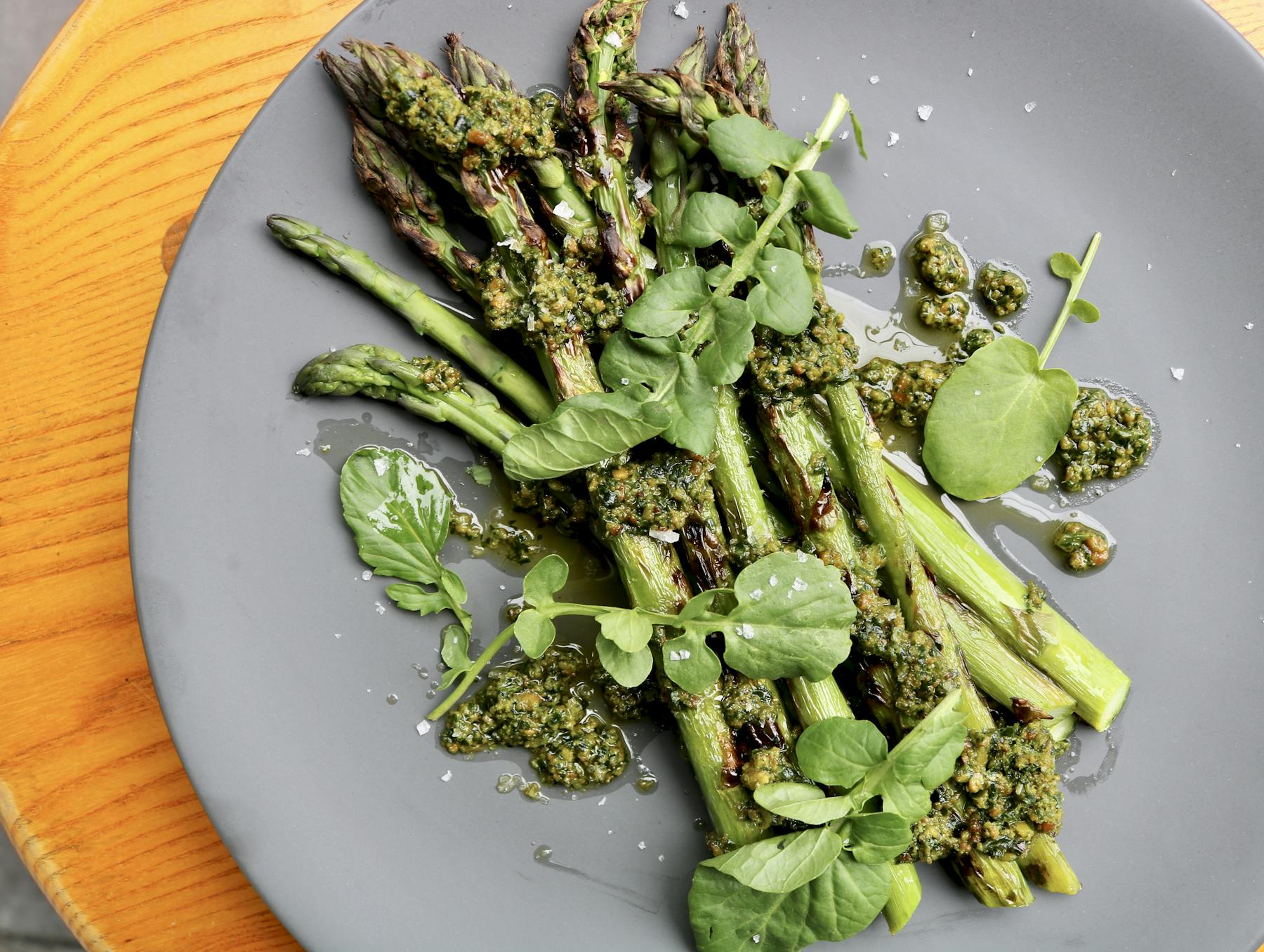 a plate of food with broccoli