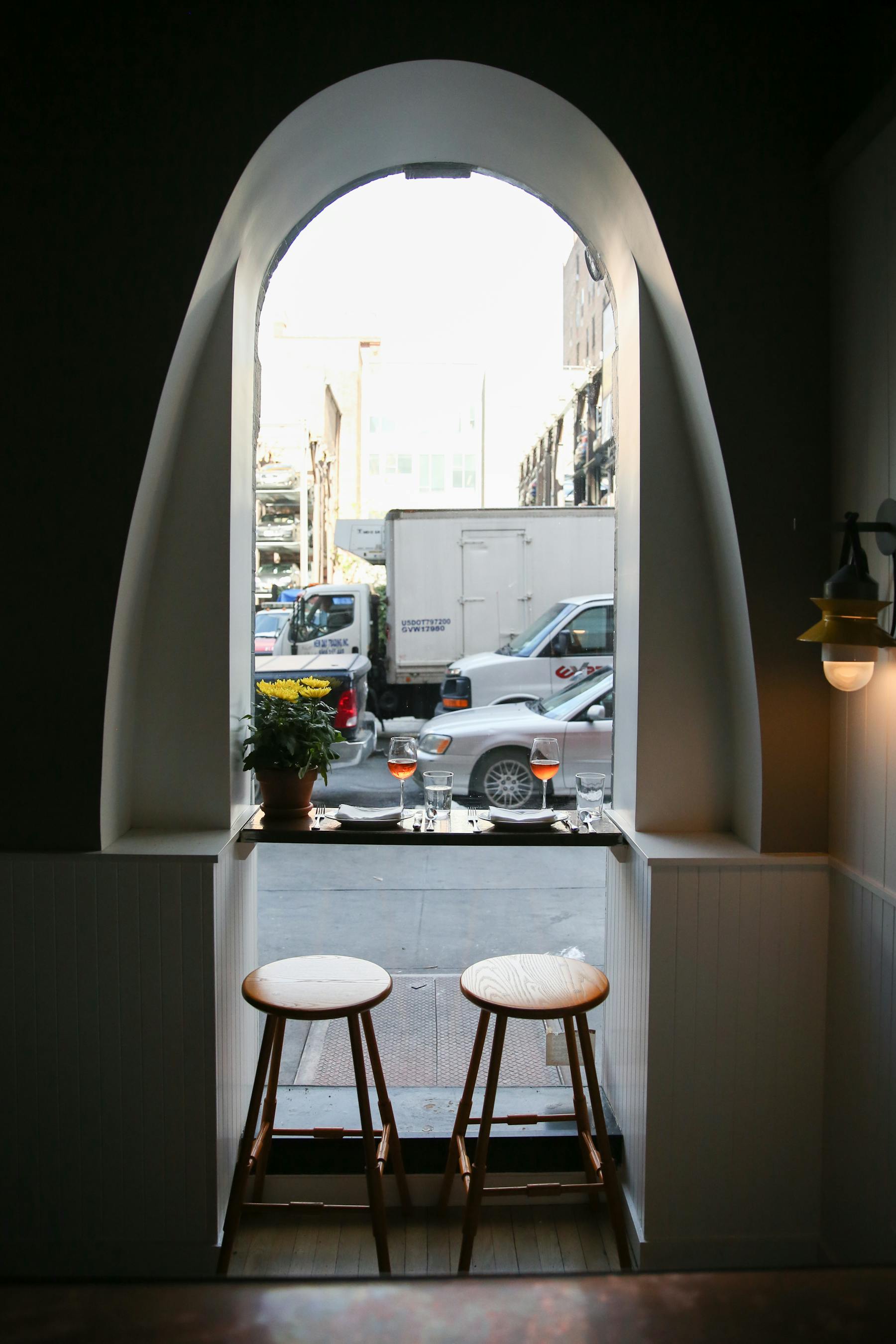 a white refrigerator freezer sitting in a chair