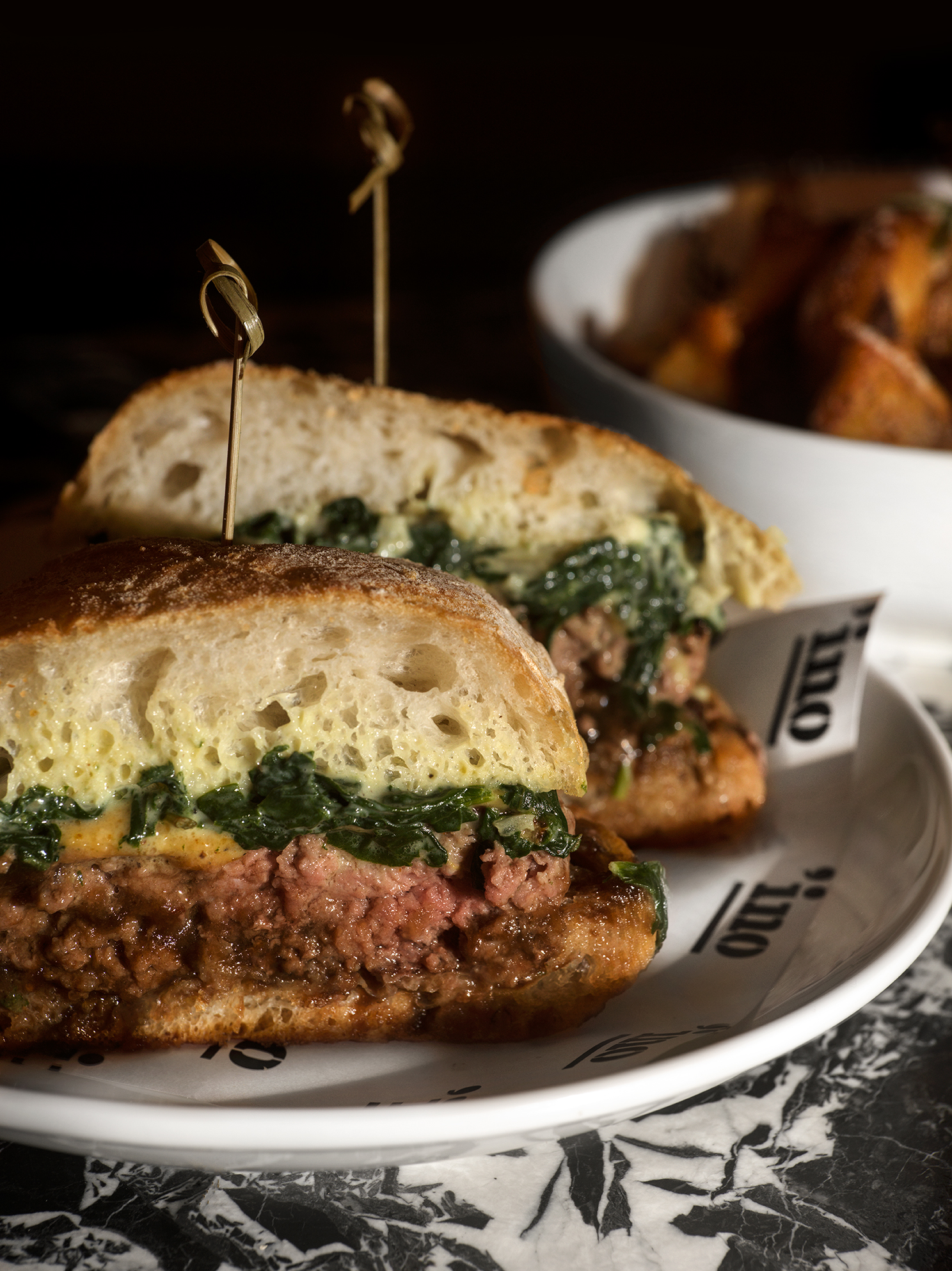 a close up of a plate of food