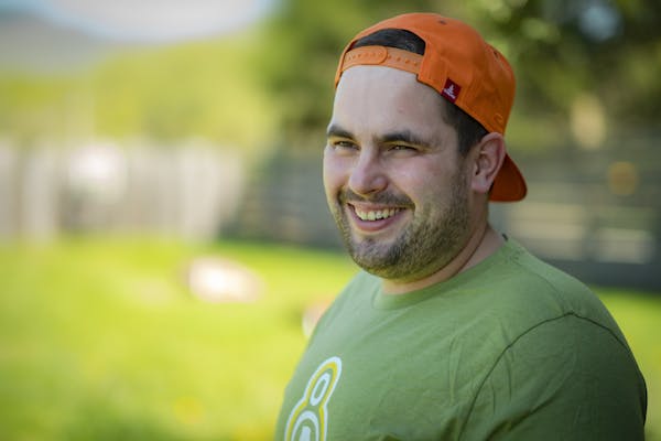 Chef wearing a green shirt