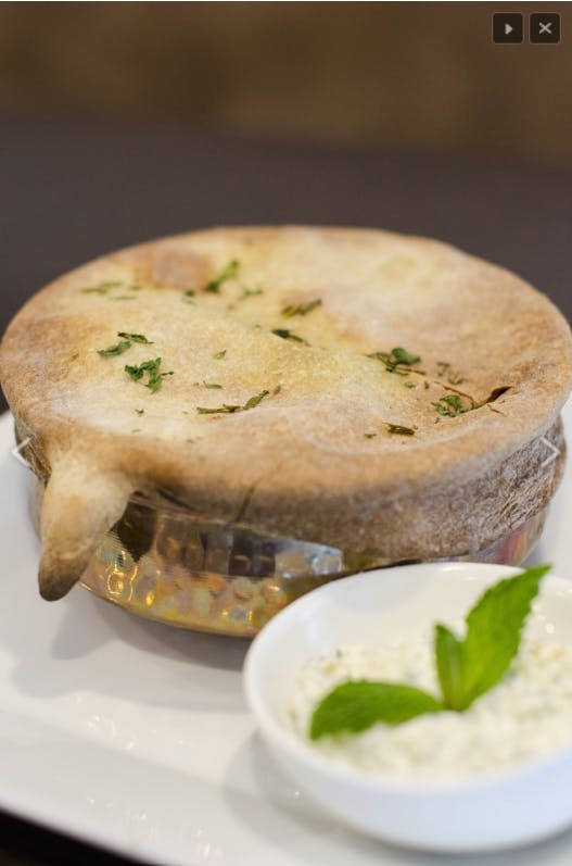 a close up of a plate of food