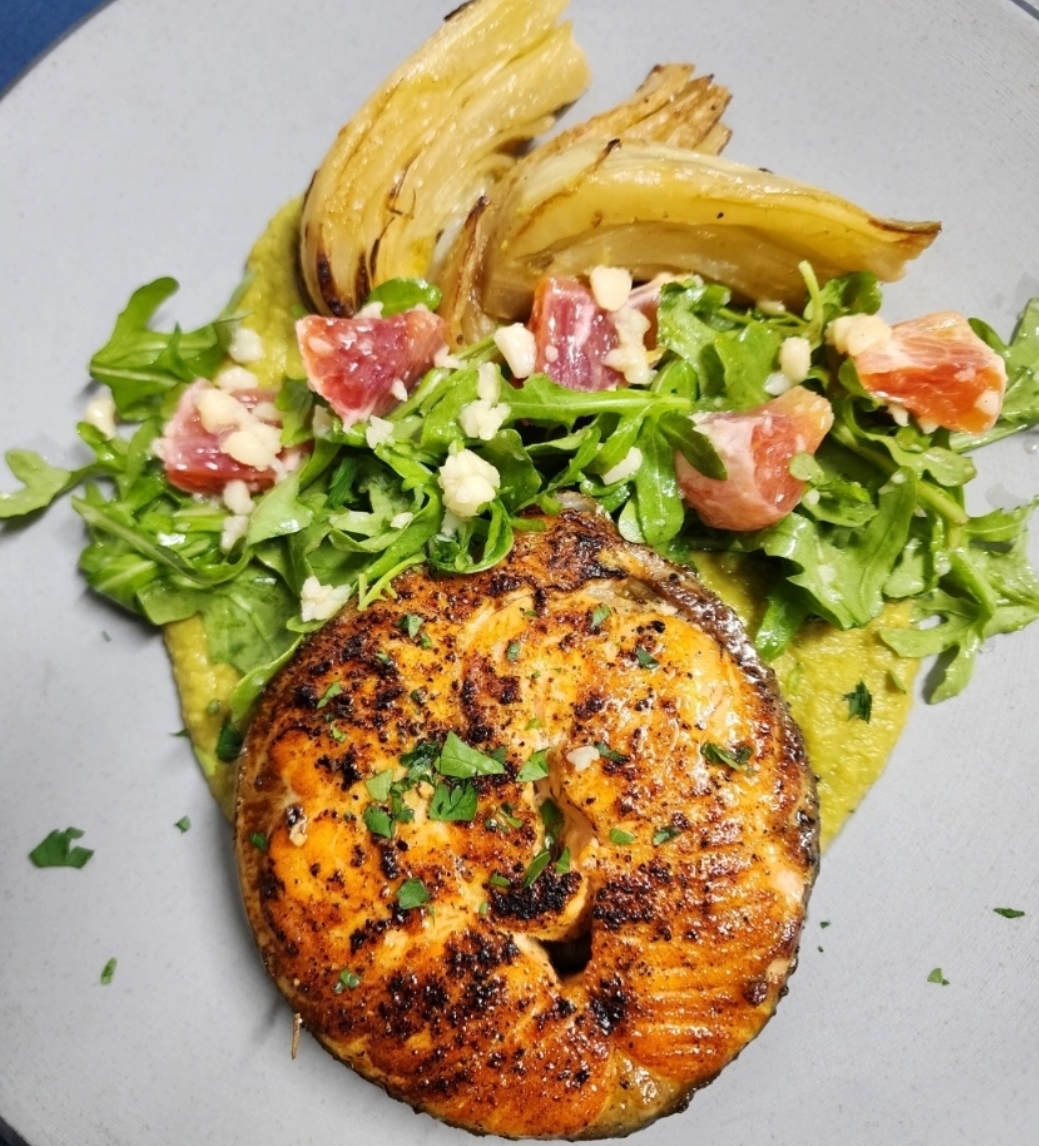 a plate of food