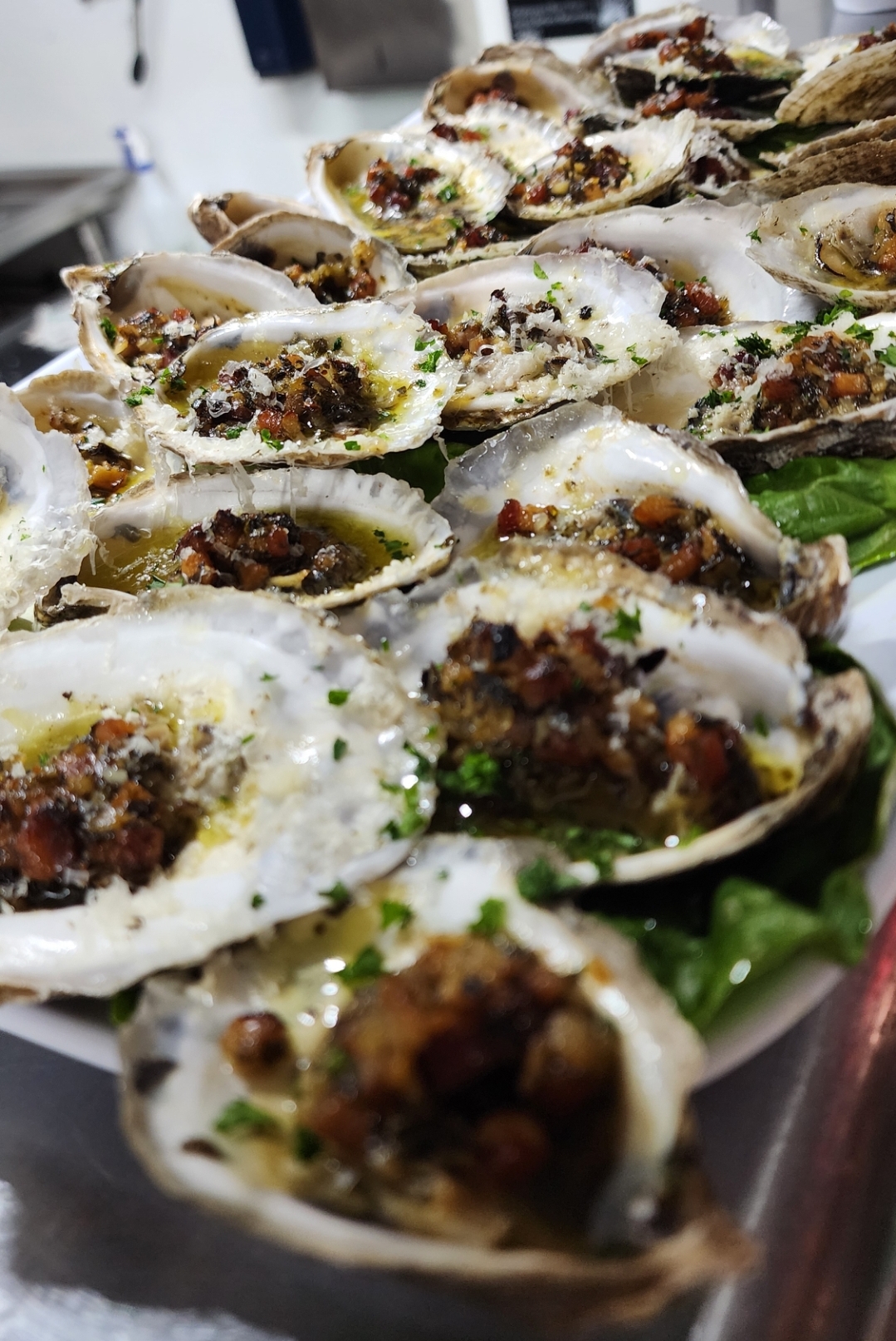 a close up of food