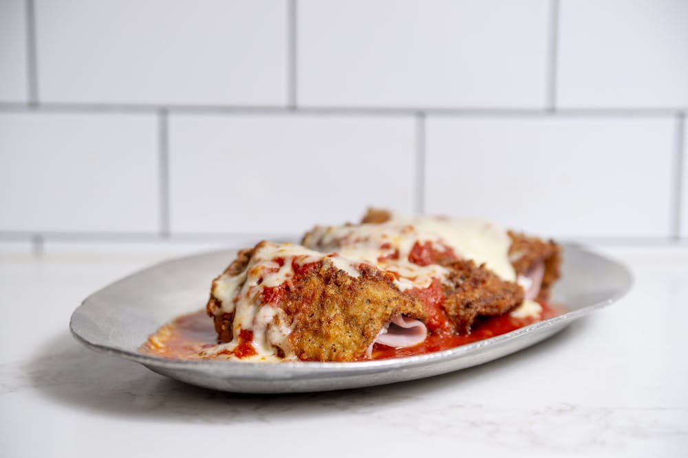 a plate of food on a table