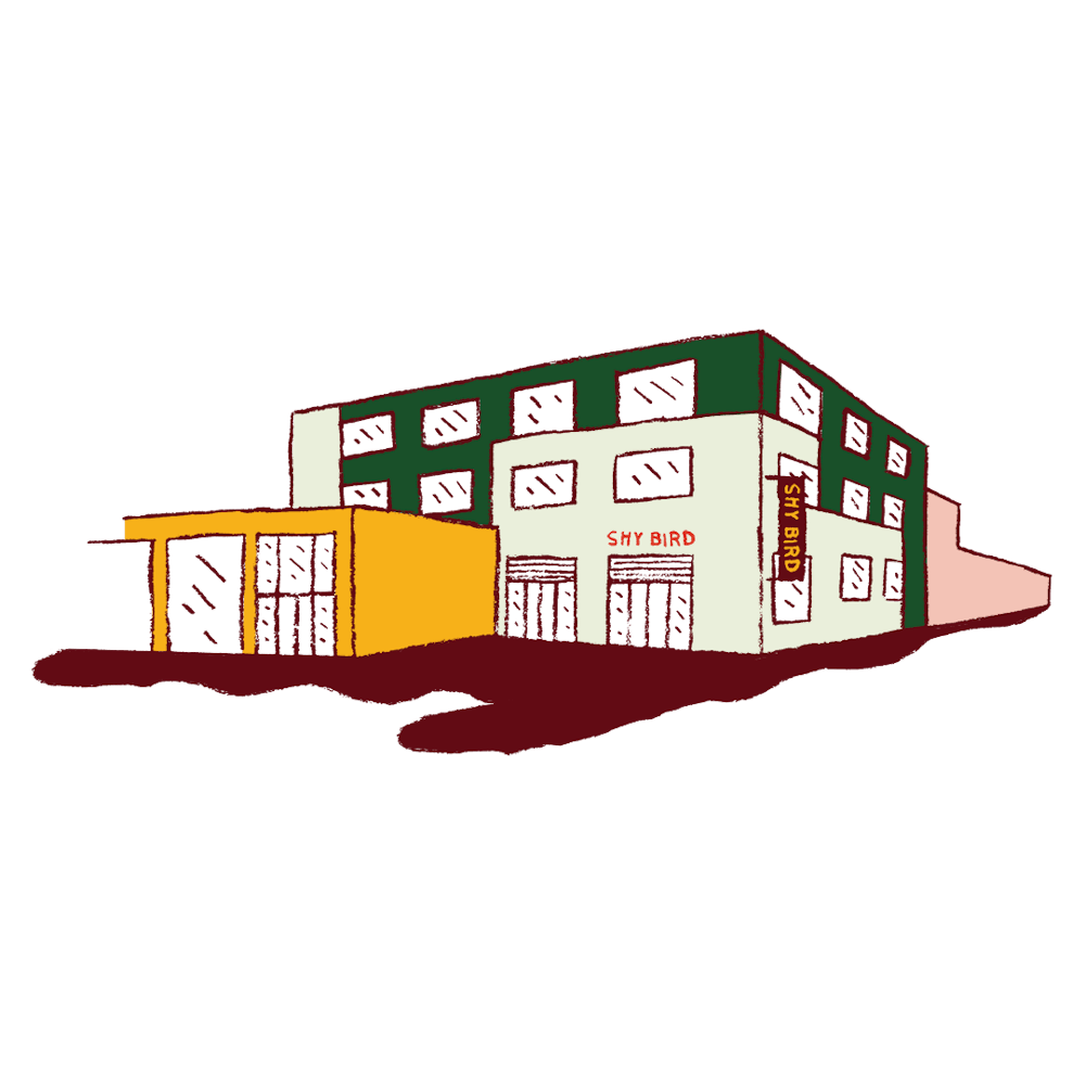 a close up of a building