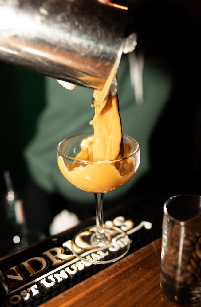 a person holding a cup