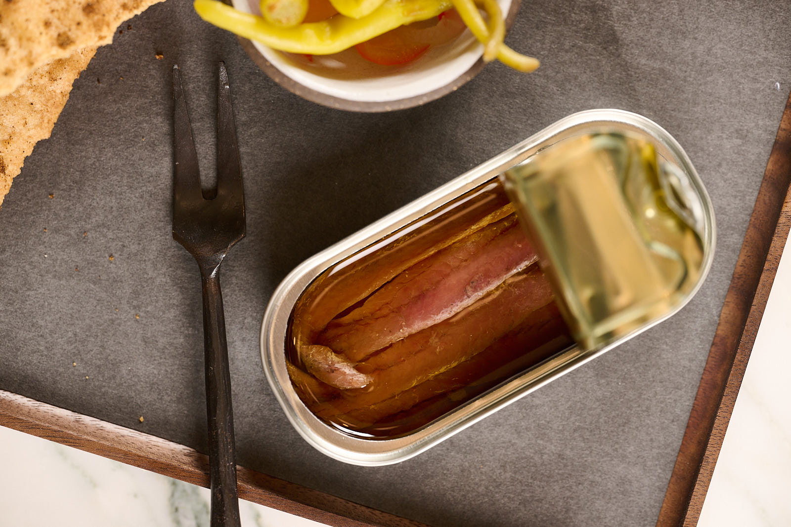 a tray of food on a table