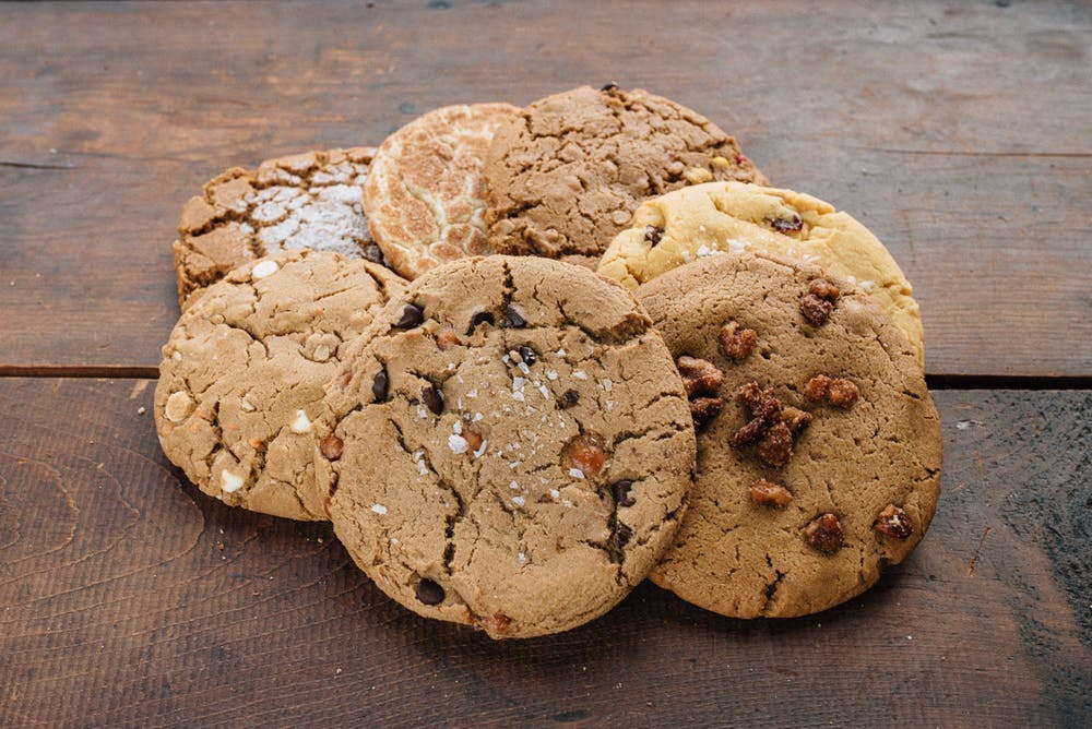 a closeup of some cookies