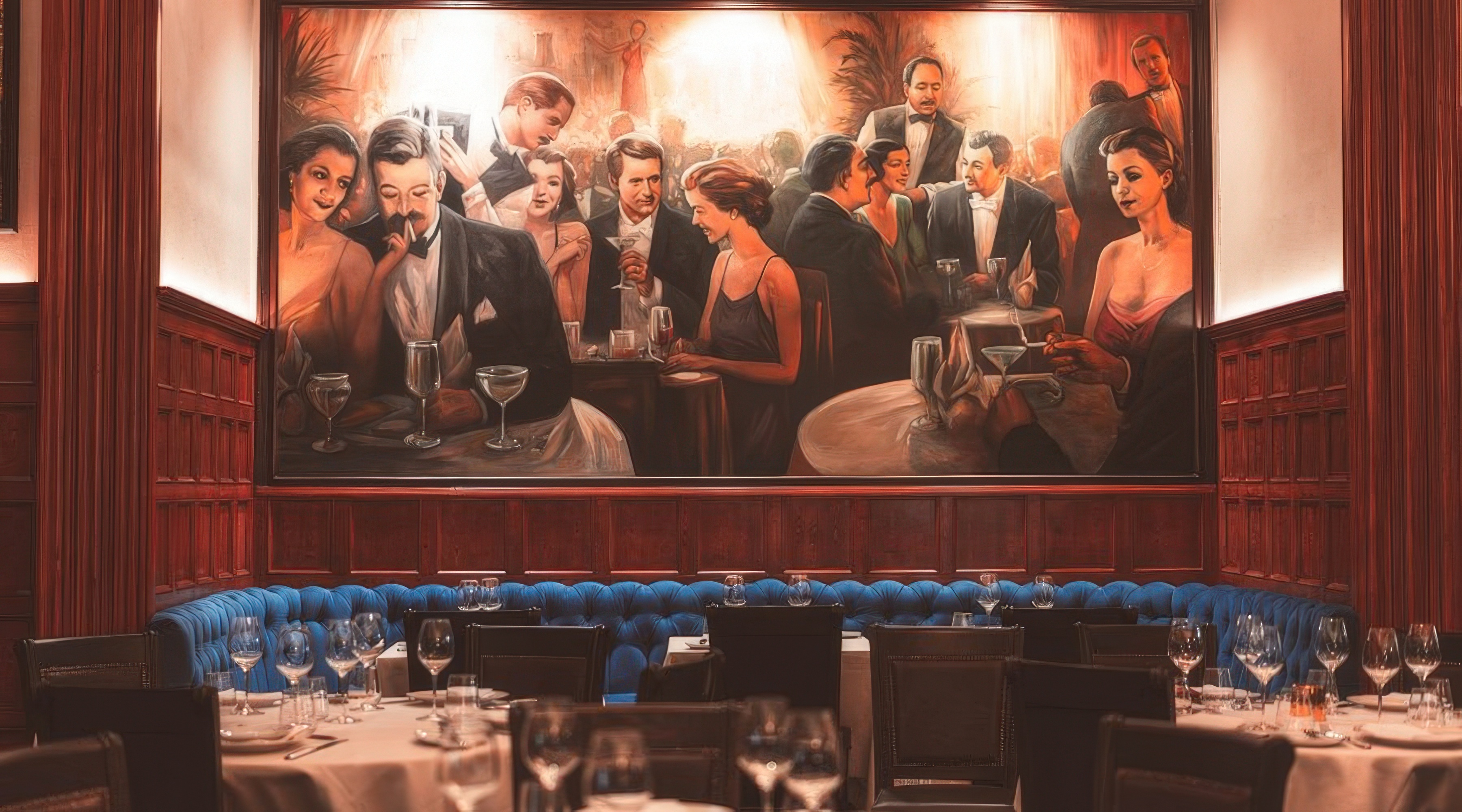 Classic steakhouse ambiance at Delmonico's