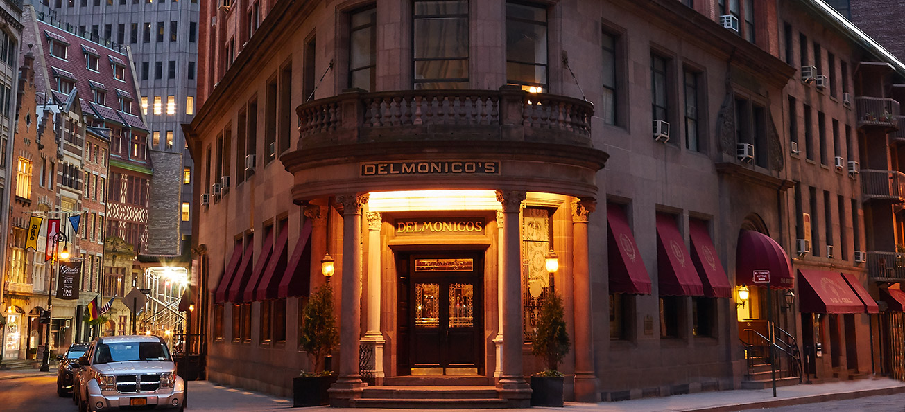 Delmonico's exterior in Lower Manhattan