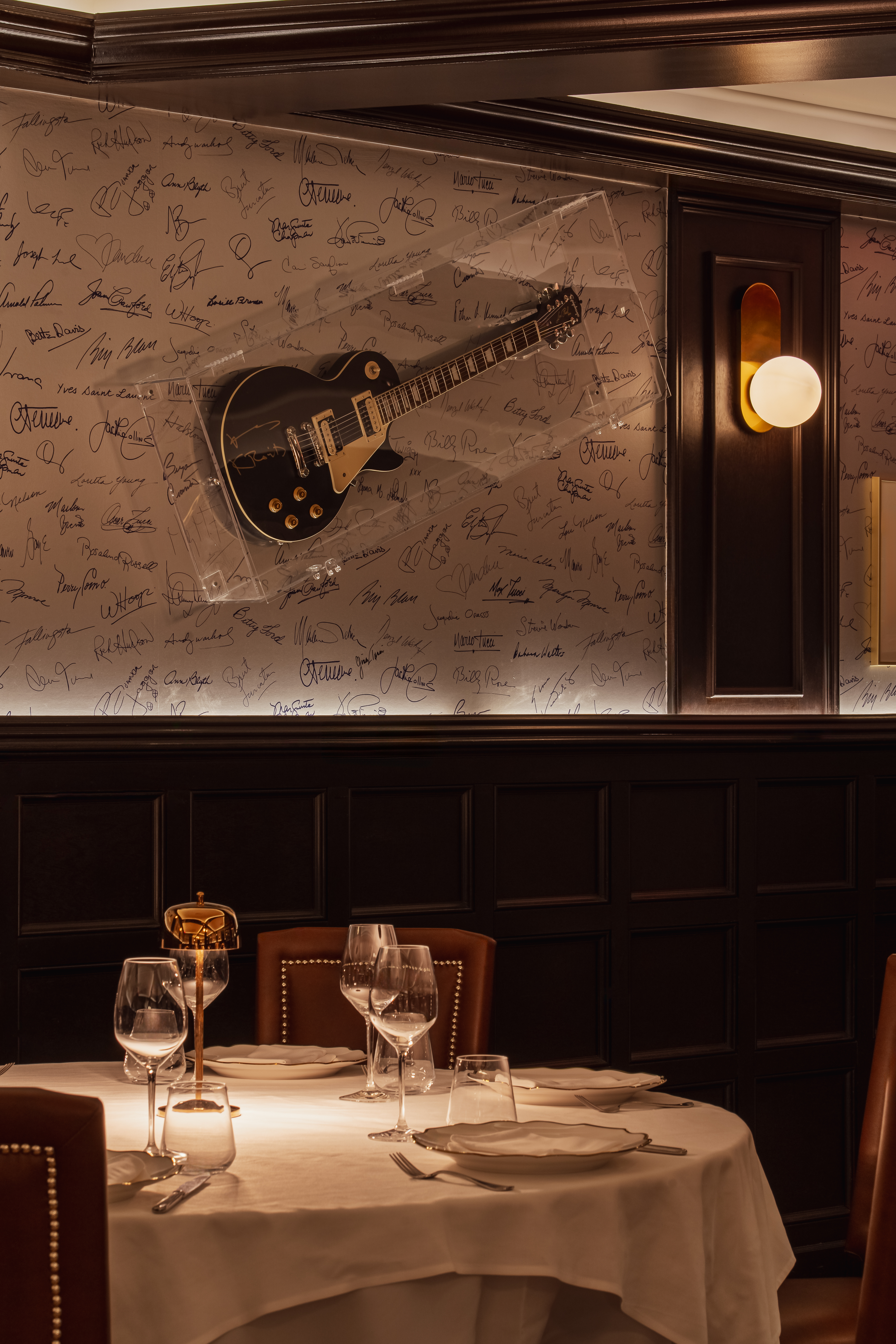 Private event space interior at Delmonico's