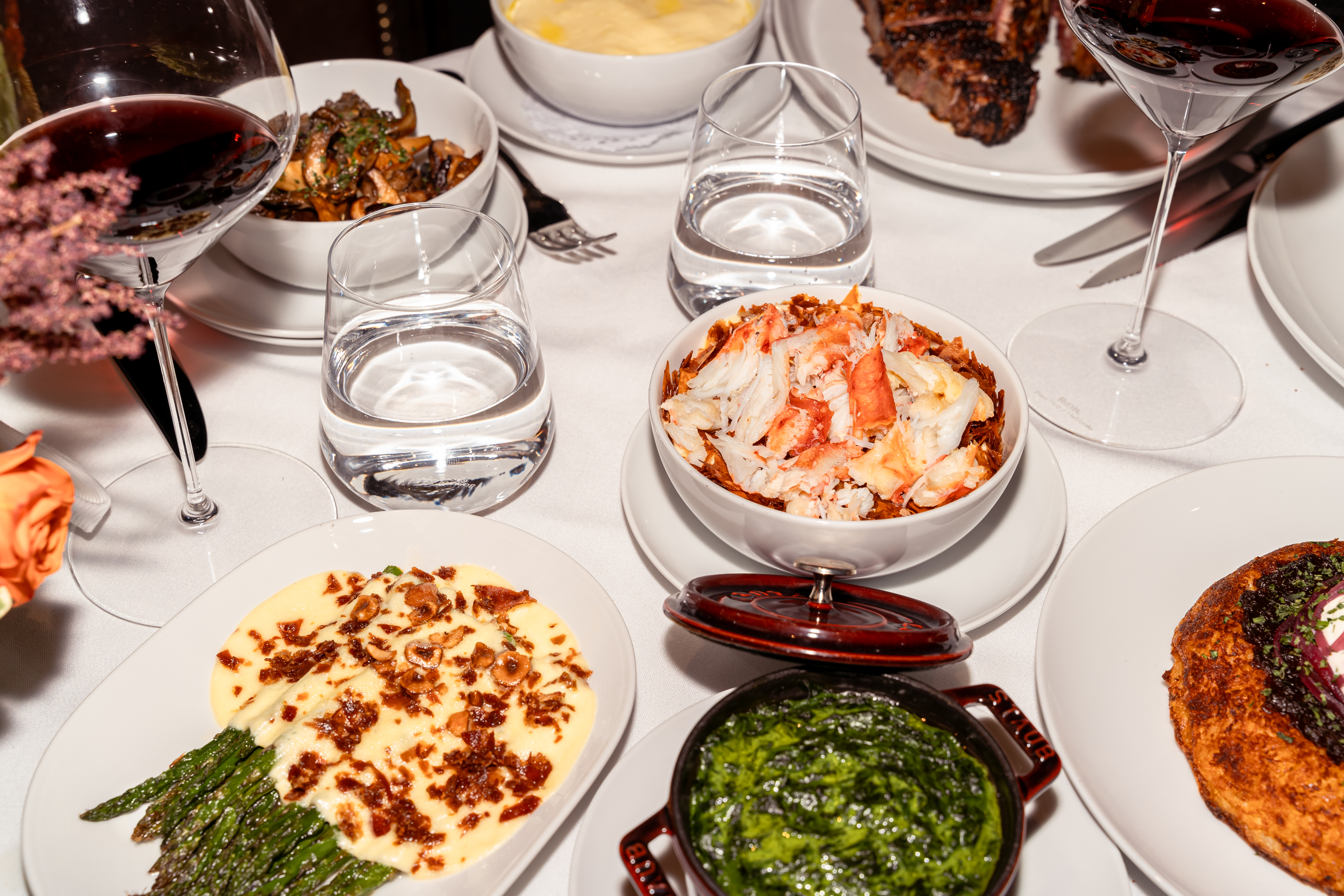 Table setting for a business lunch