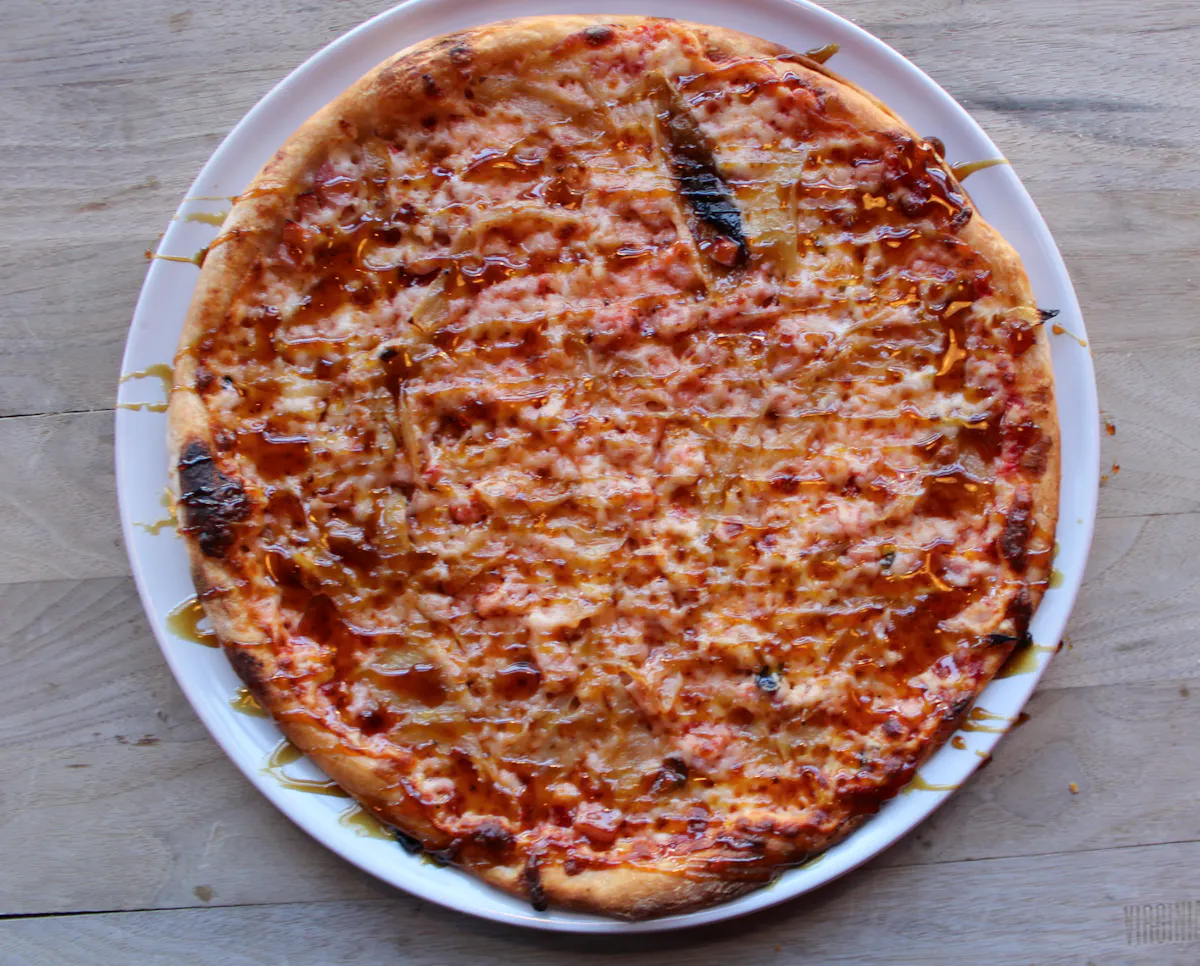 Hot Ham & Honey Pizza