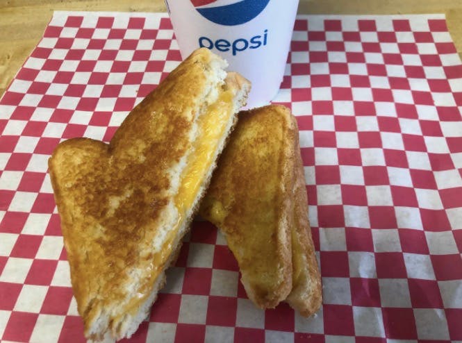 a sandwich sitting on top of a table