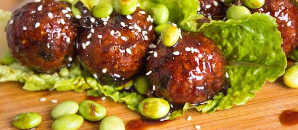 food on a wooden cutting board