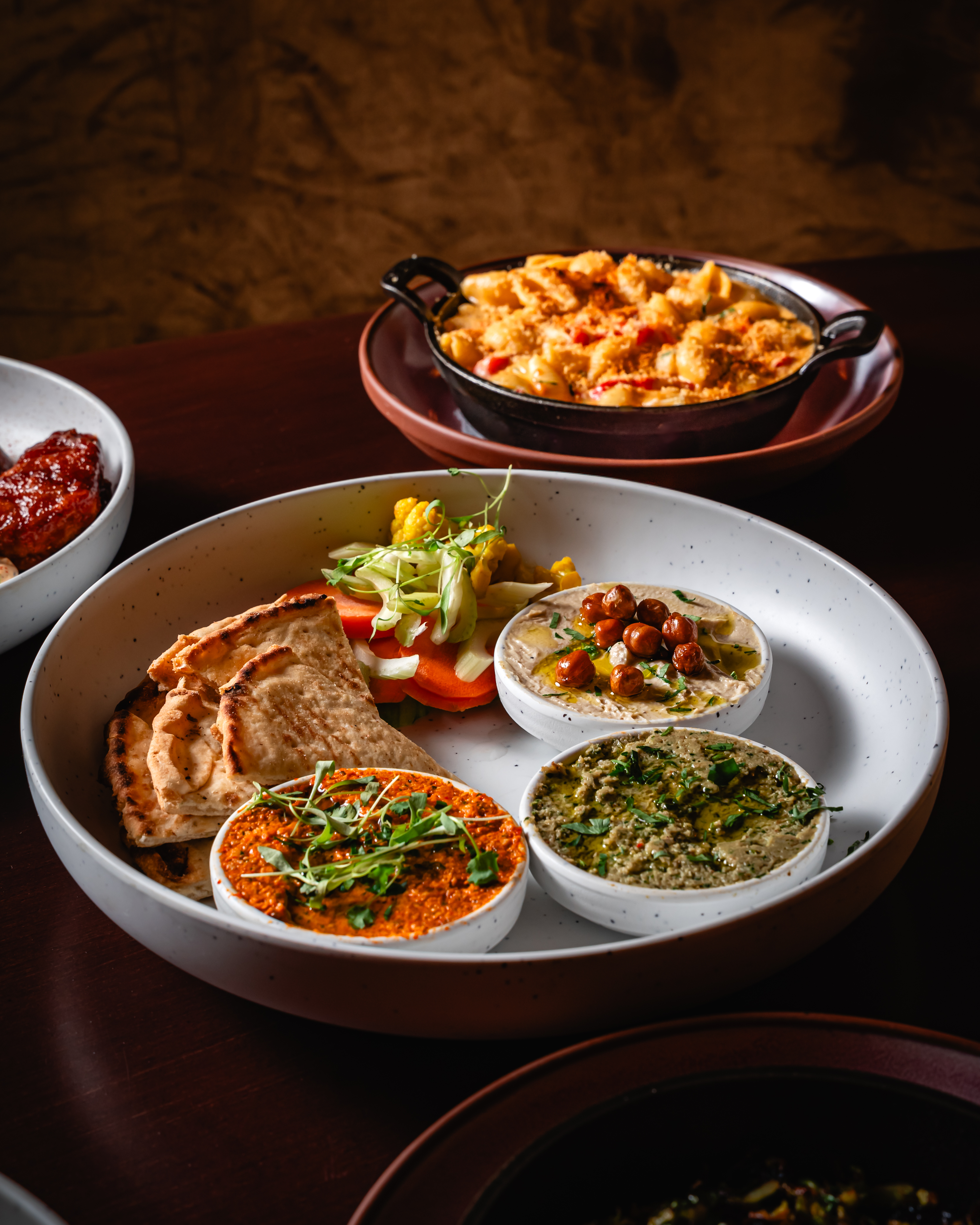 a plate of food on a table