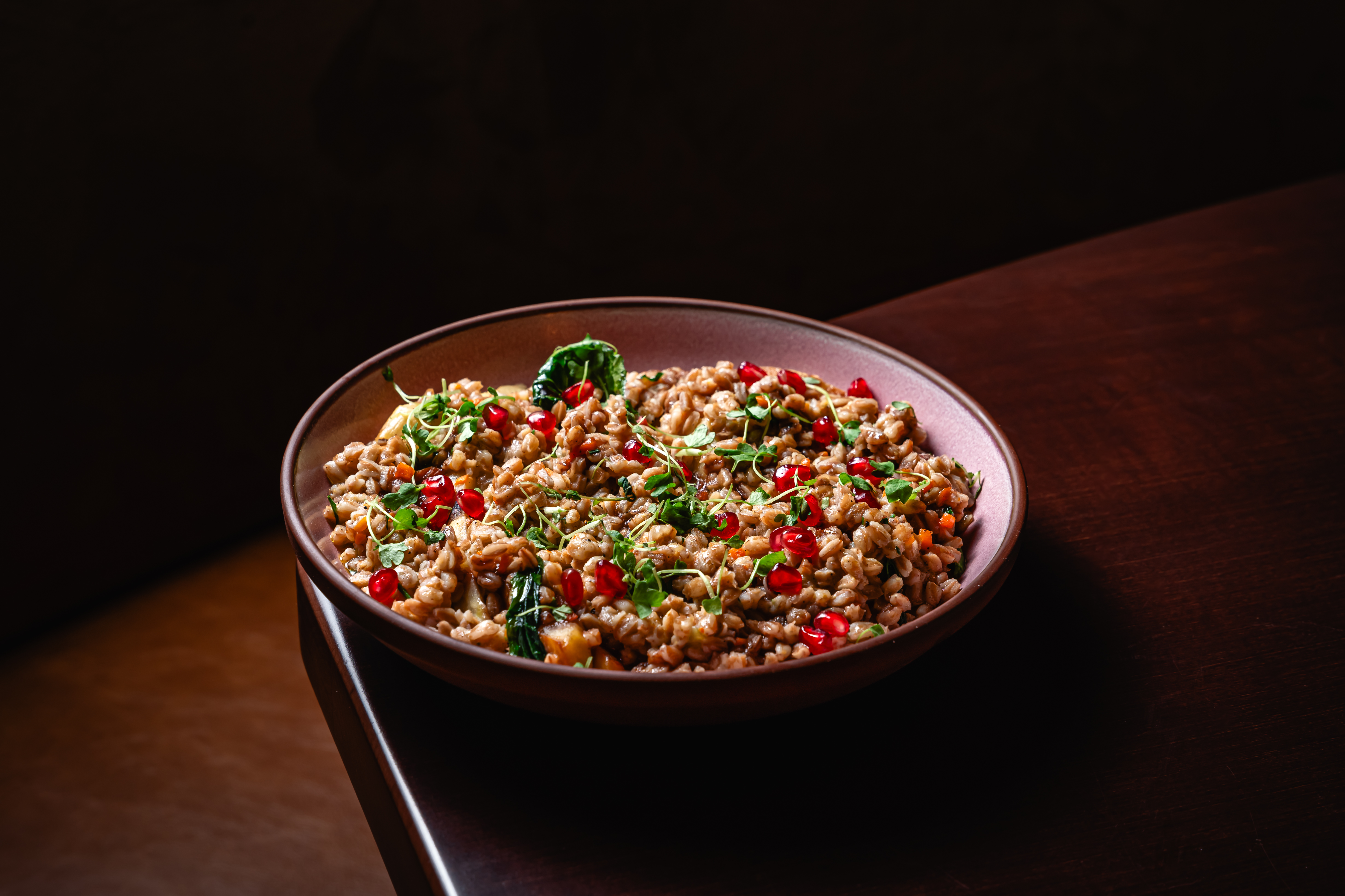 a plate of food on a table