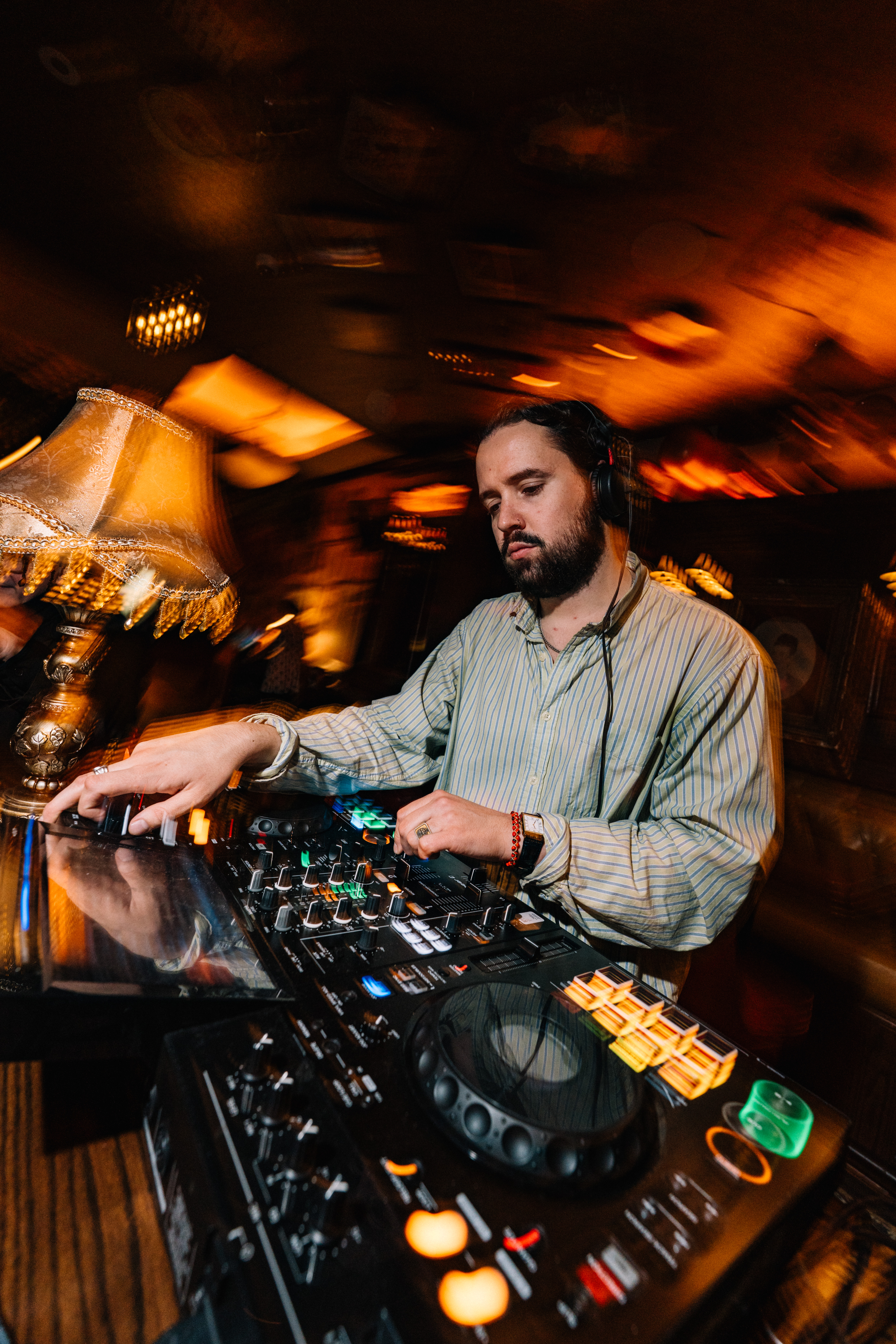 a man holding a guitar