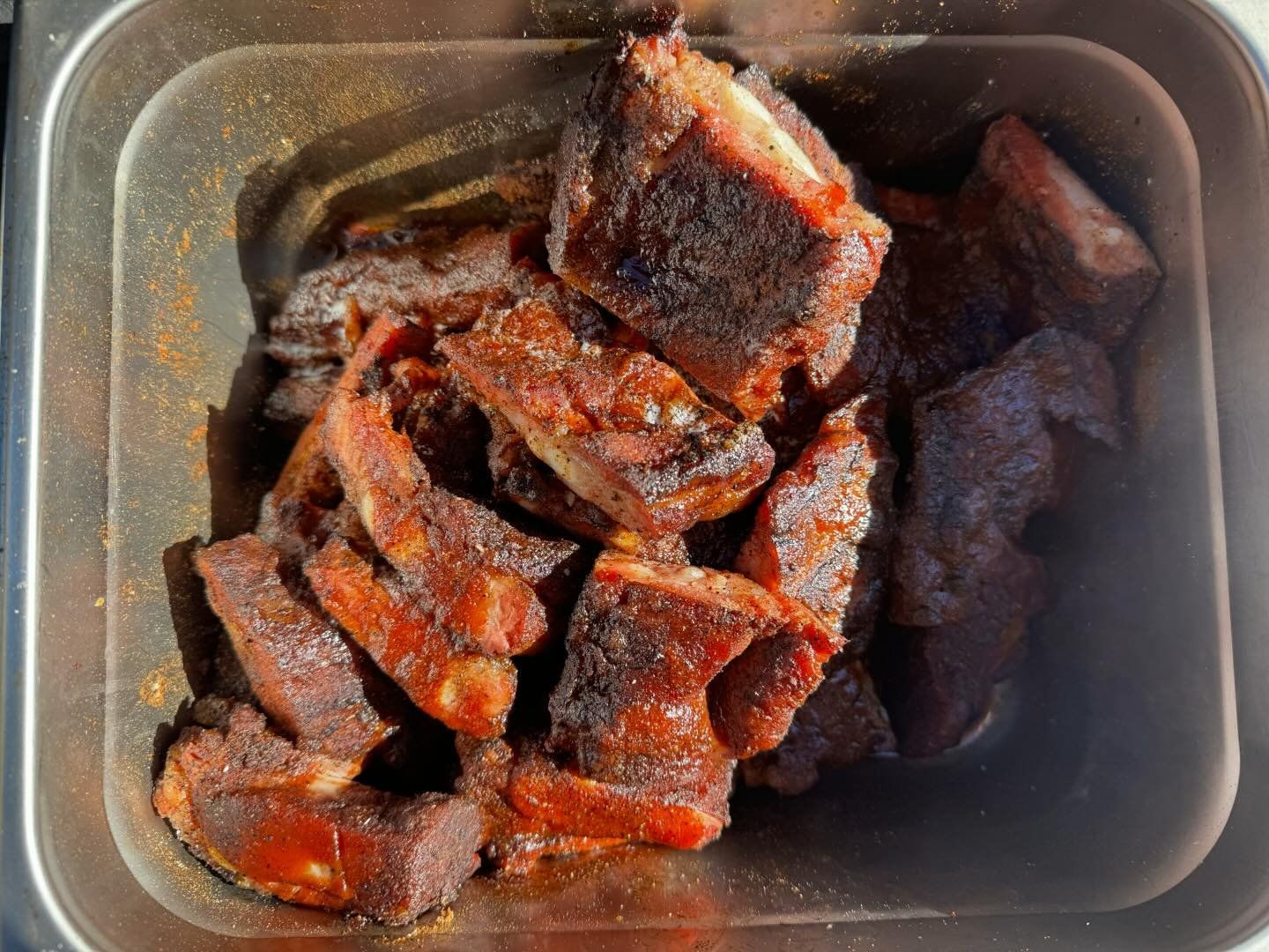 a tray of food