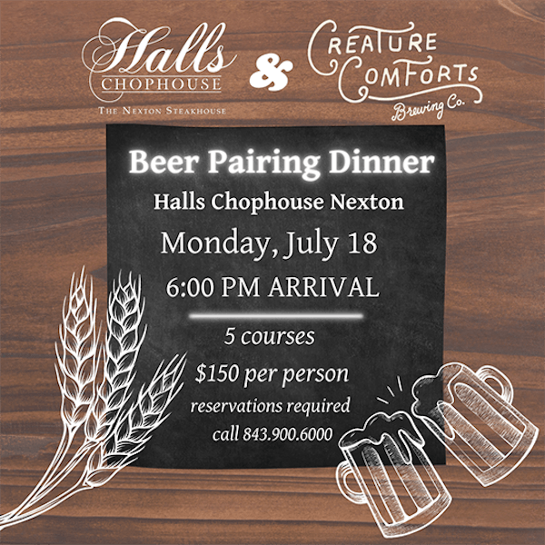 Beer Pairing Dinner Halls Chophouse Multilocation Steakhouse