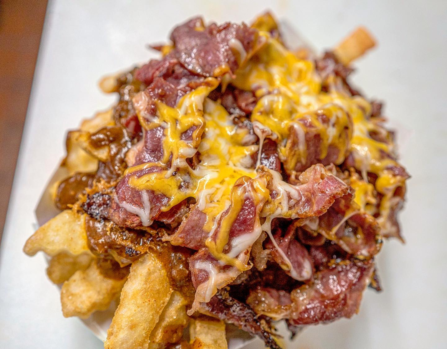 a close up of a plate of food