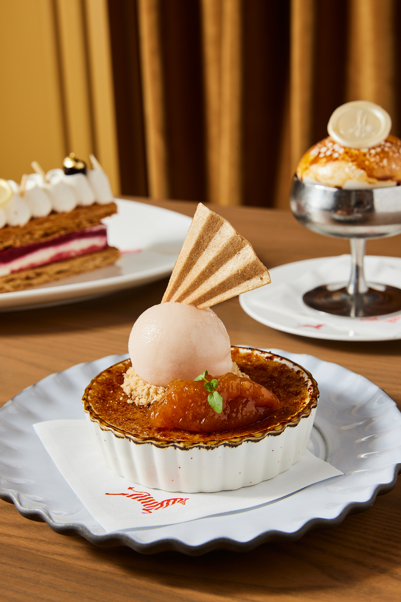a piece of cake on a plate on a table