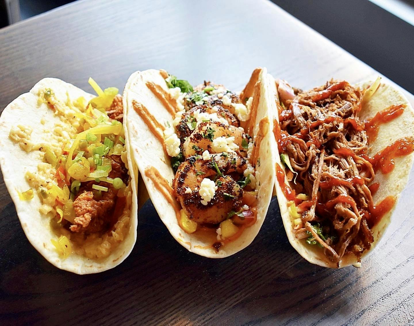 a close up of food on a table