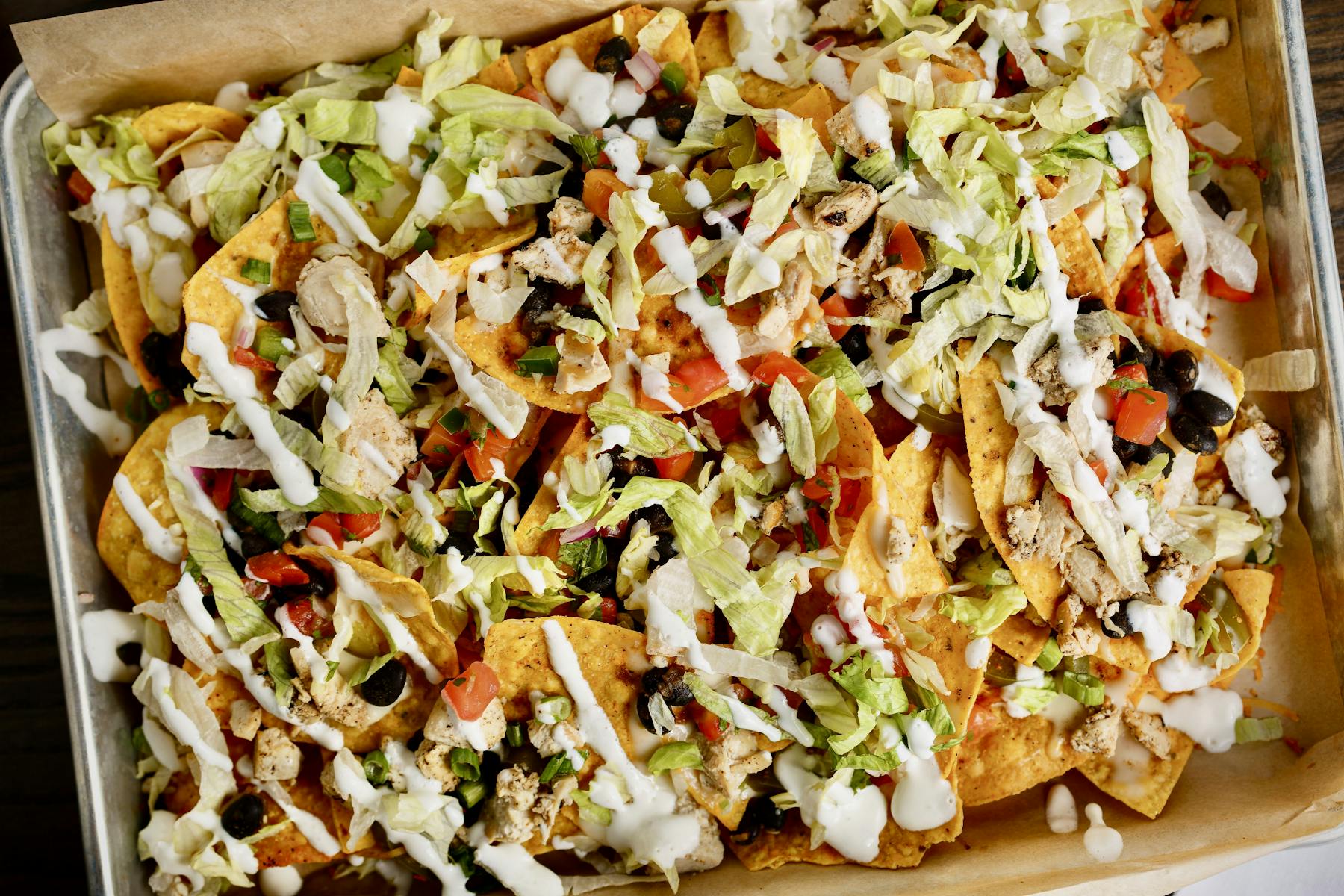 a close up of food