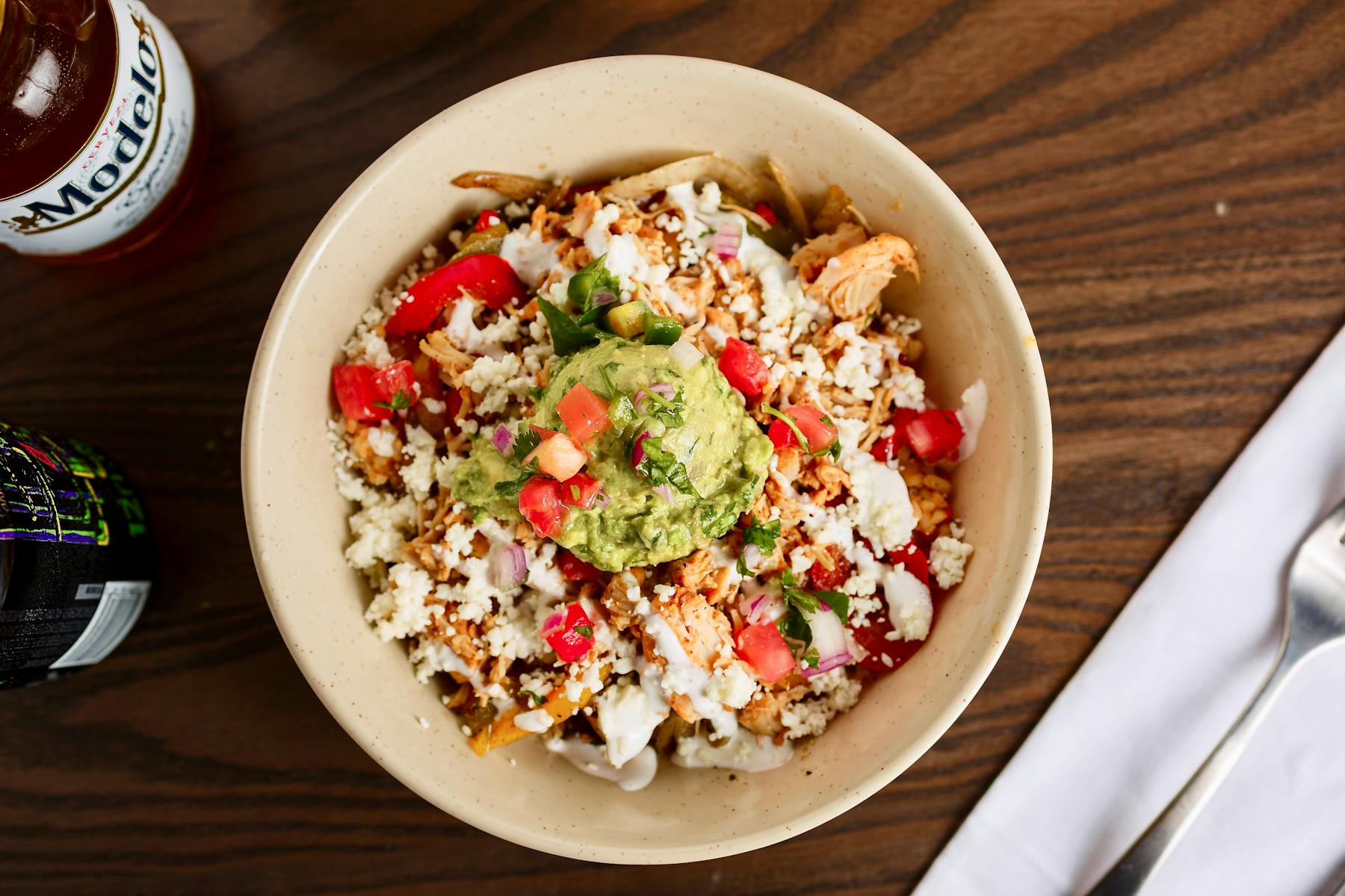 a bowl of food on a plate