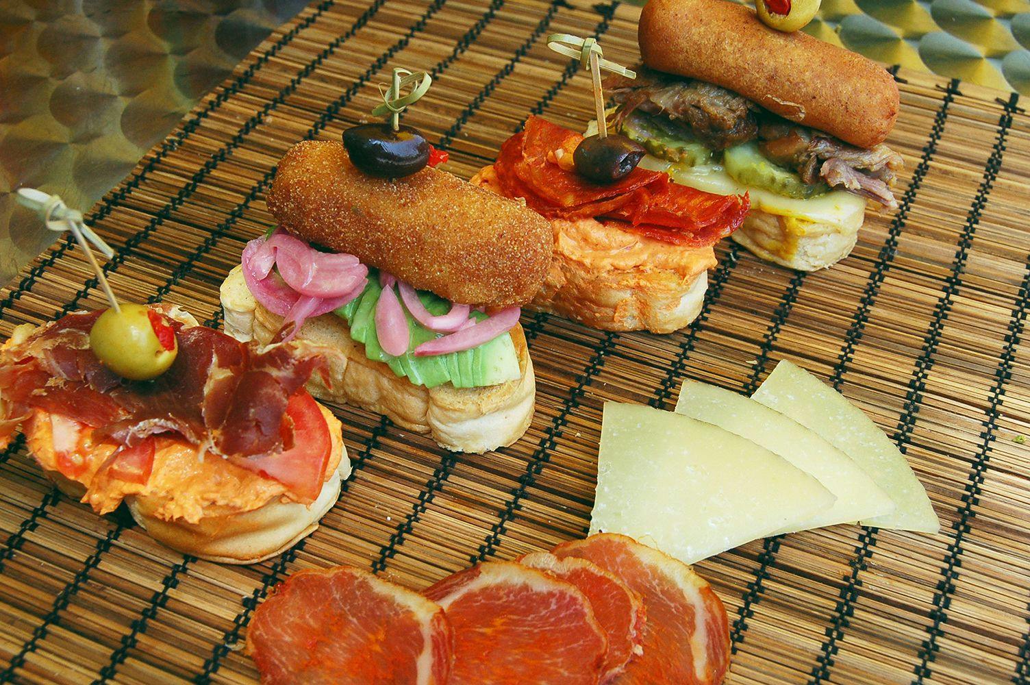 a plate of food on a table