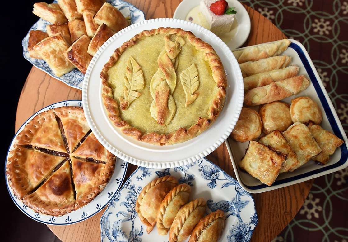 a plate of food on a table