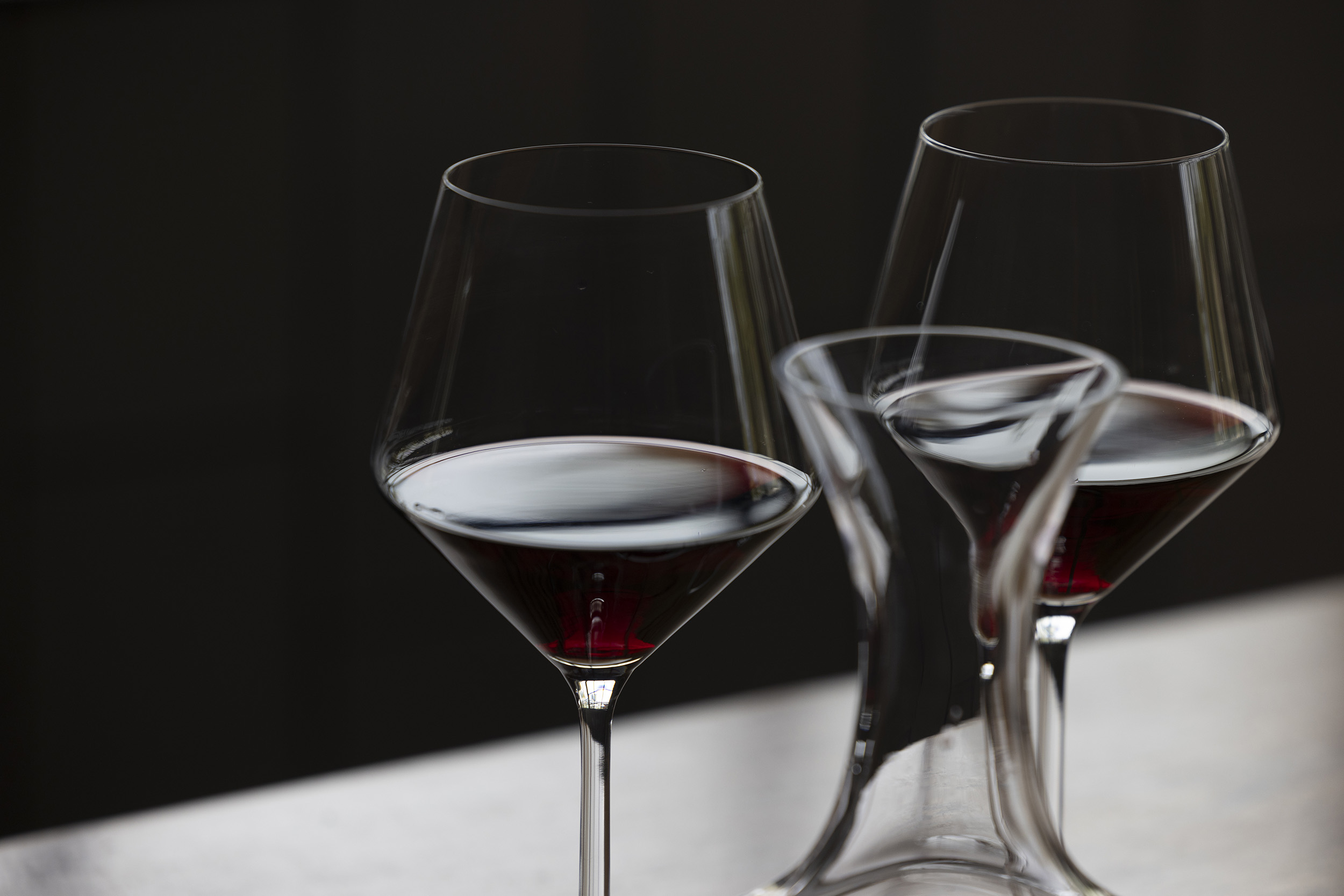 a close up of a wine glass