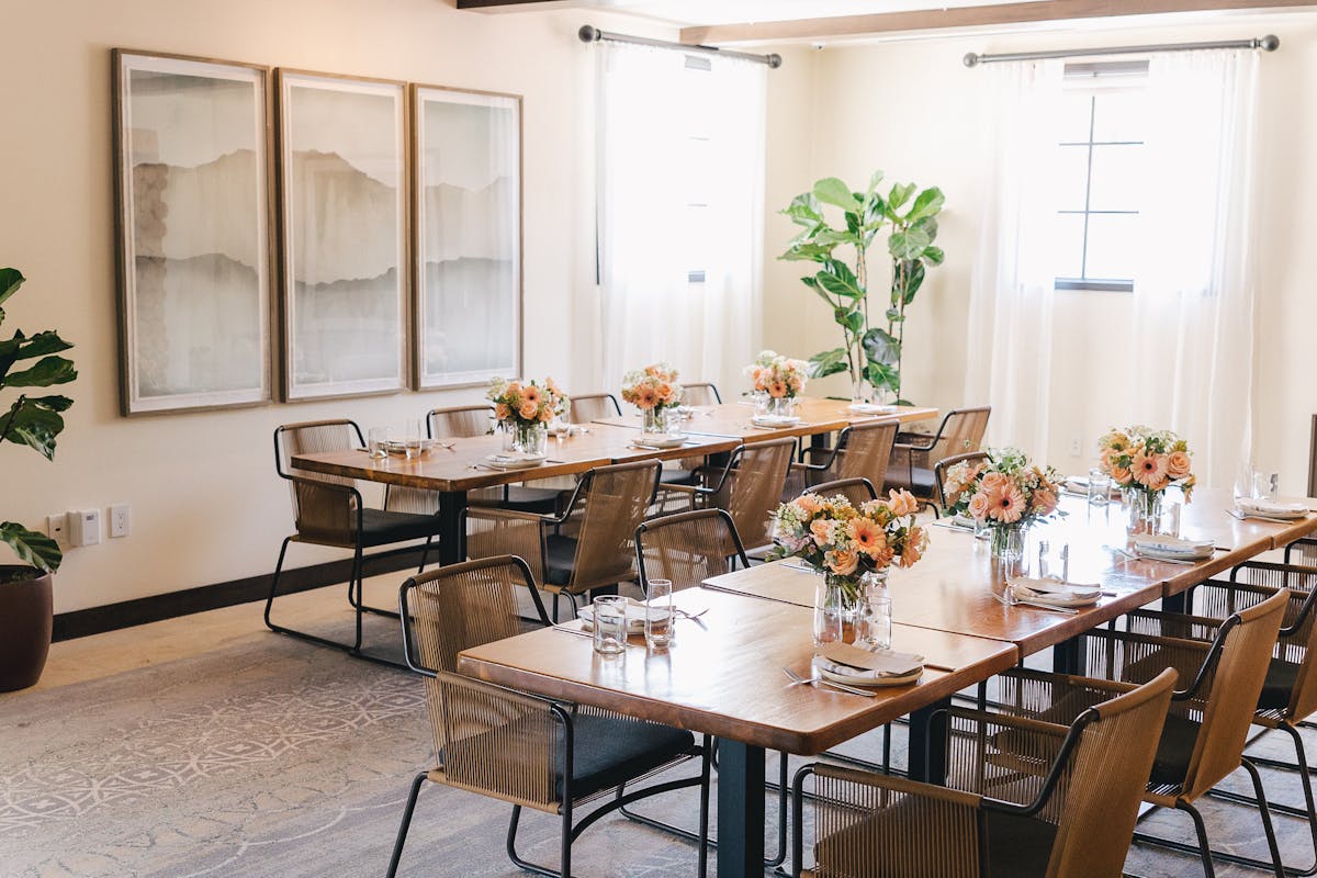 a lively restaurant with fine plates