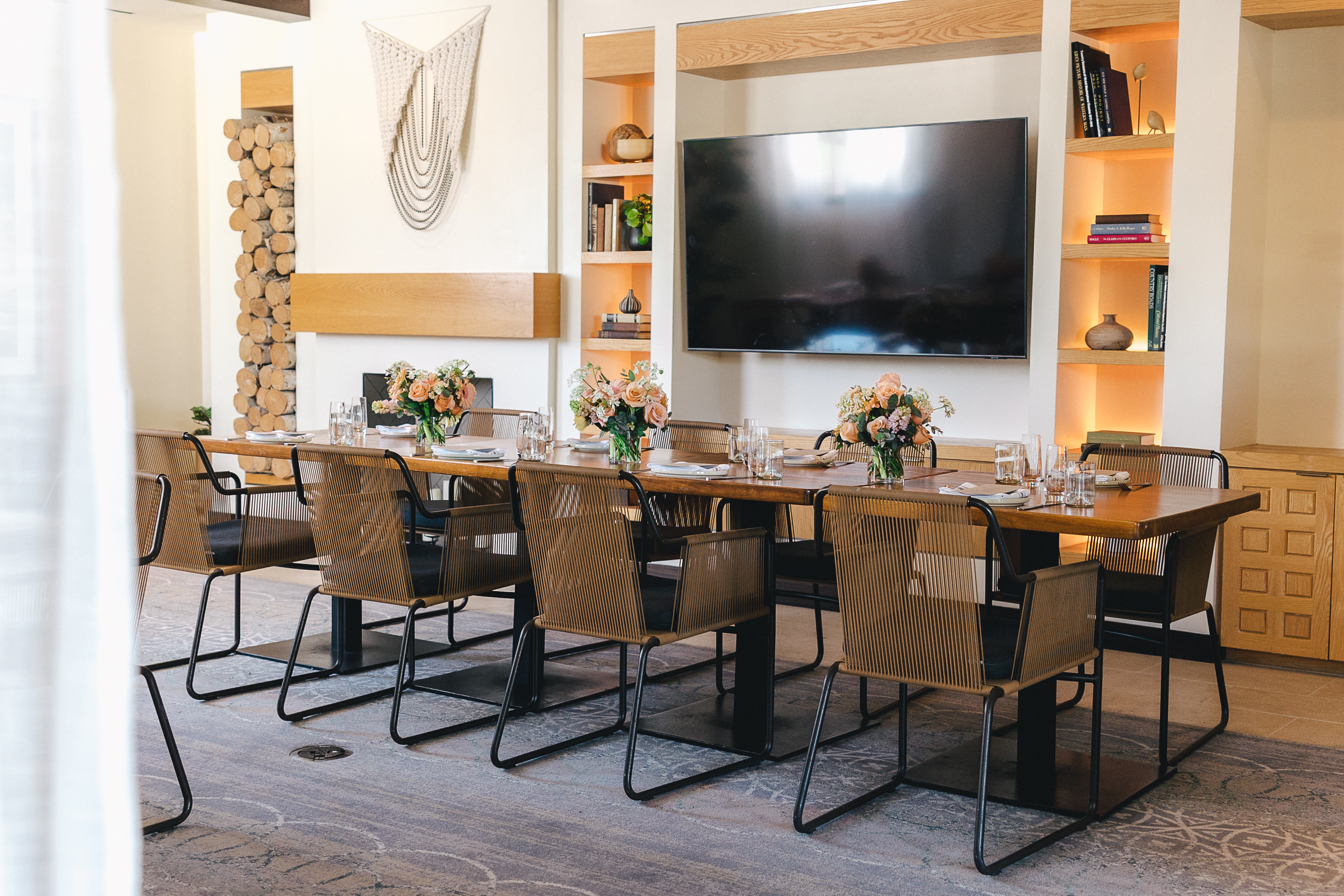 a lively restaurant with fine plates