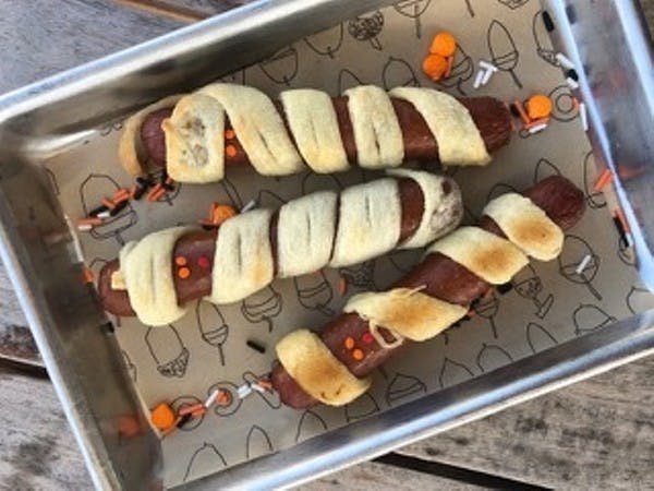 a tray of food