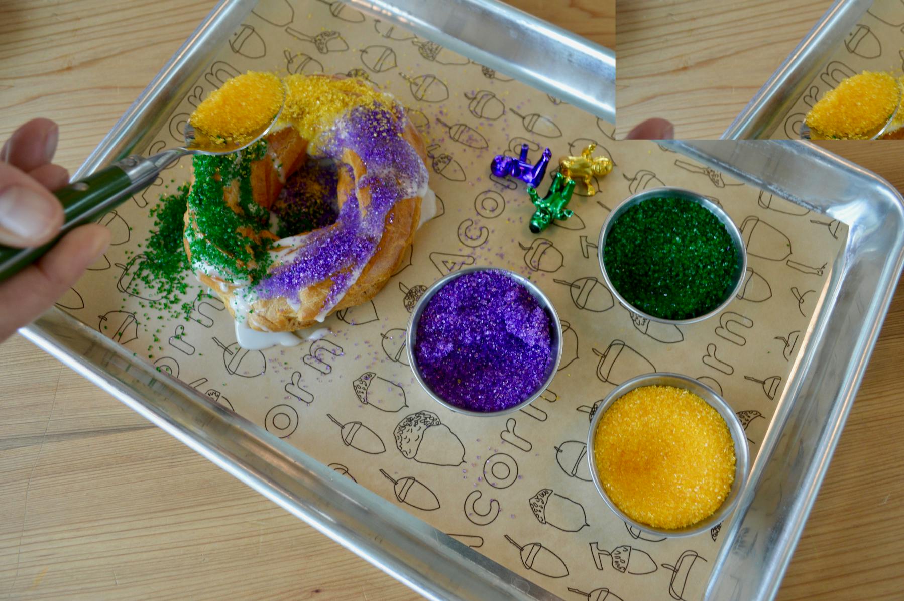 a plate of food on a table