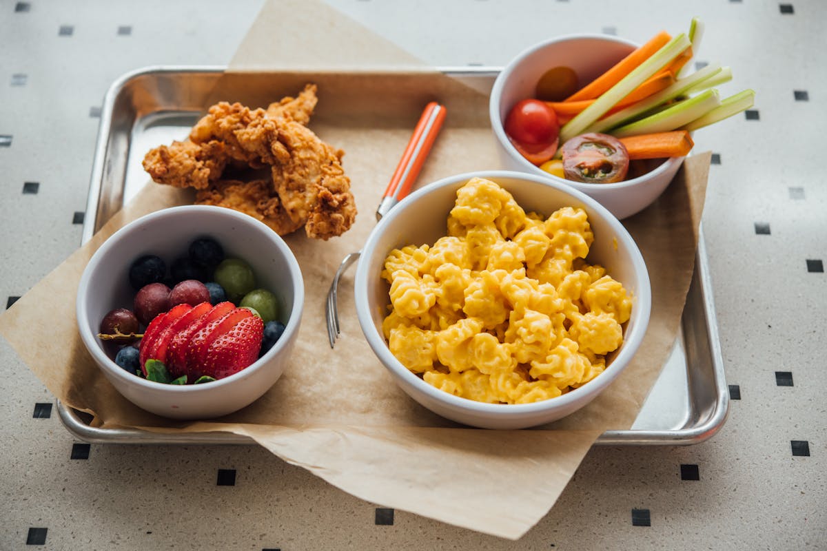 a bowl of food on a table