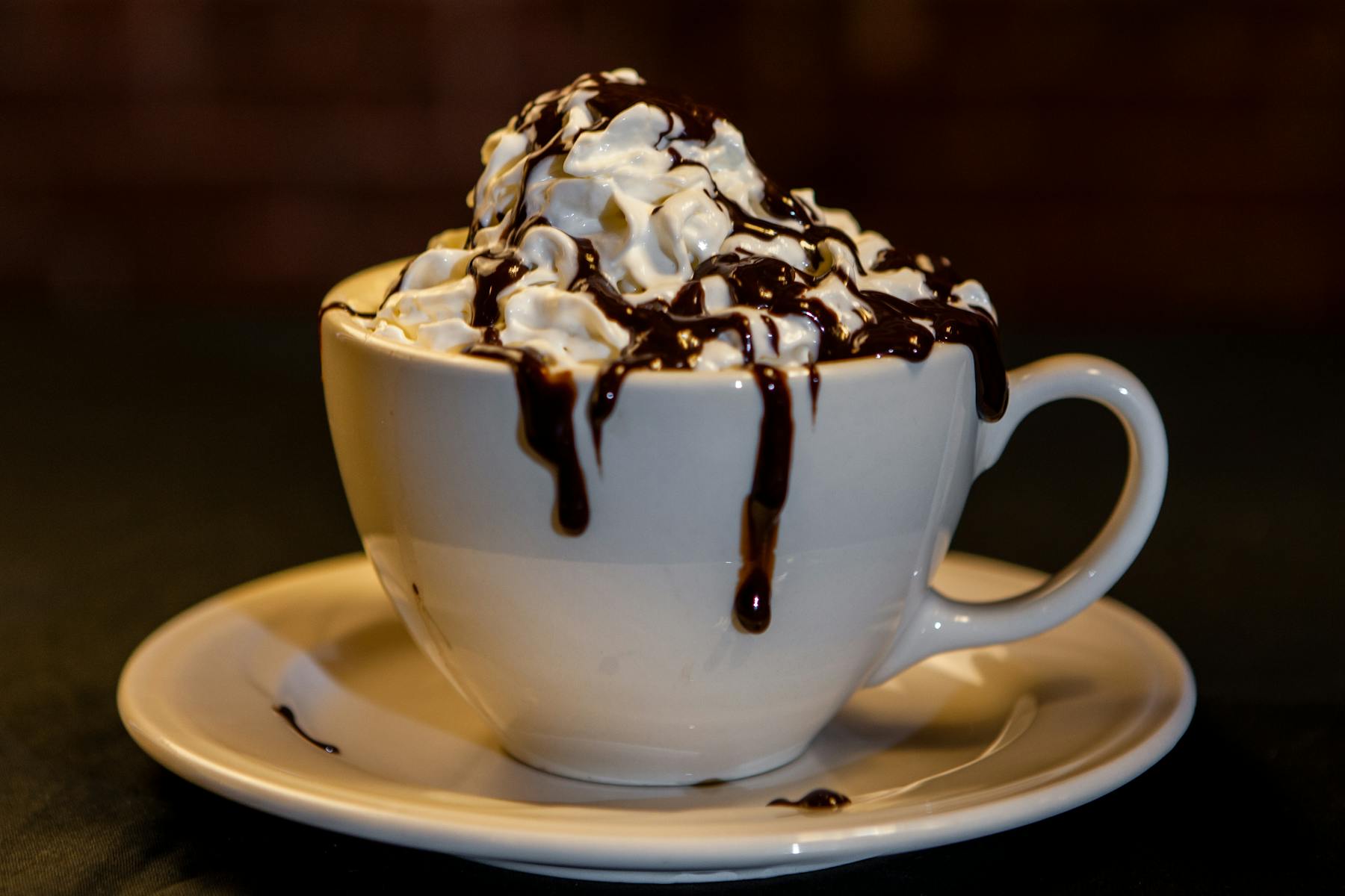 a cup of hot chocolate 