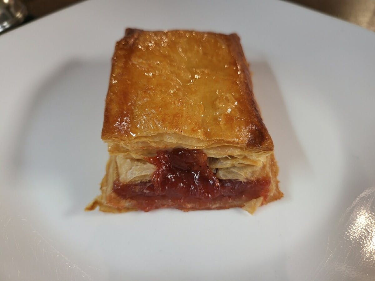 a piece of cake on a plate