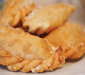 a close up of food on a plate