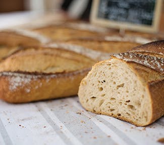 a sandwich sitting on top of a table