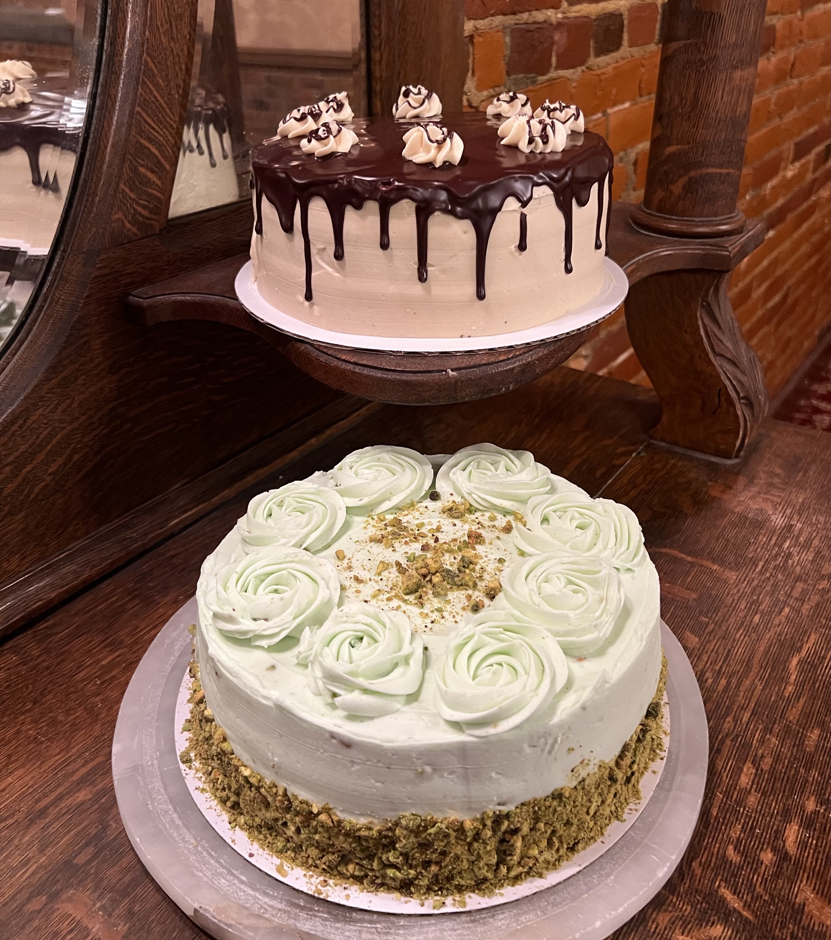 a decorated cake on a plate