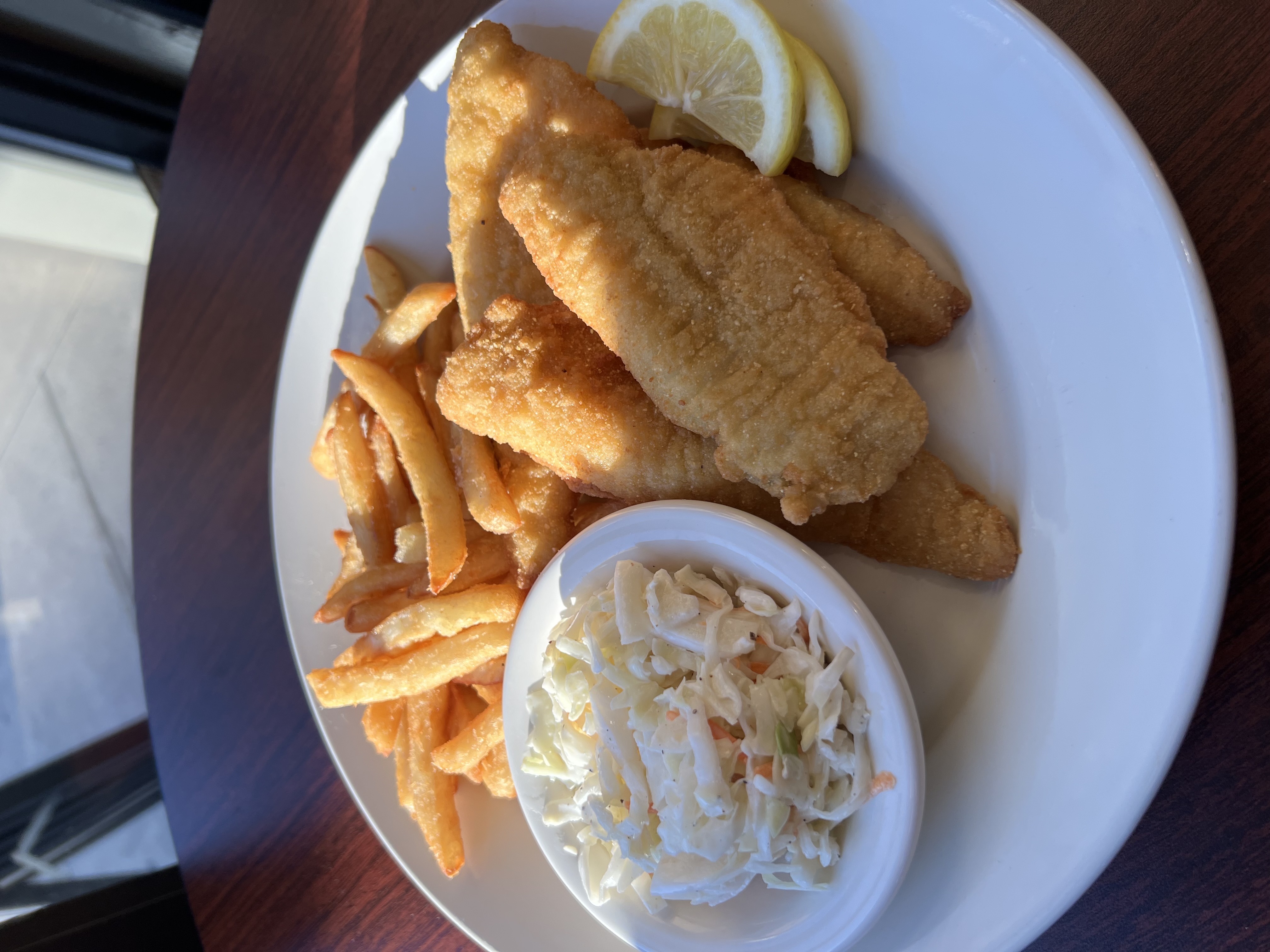 a plate of food on a table