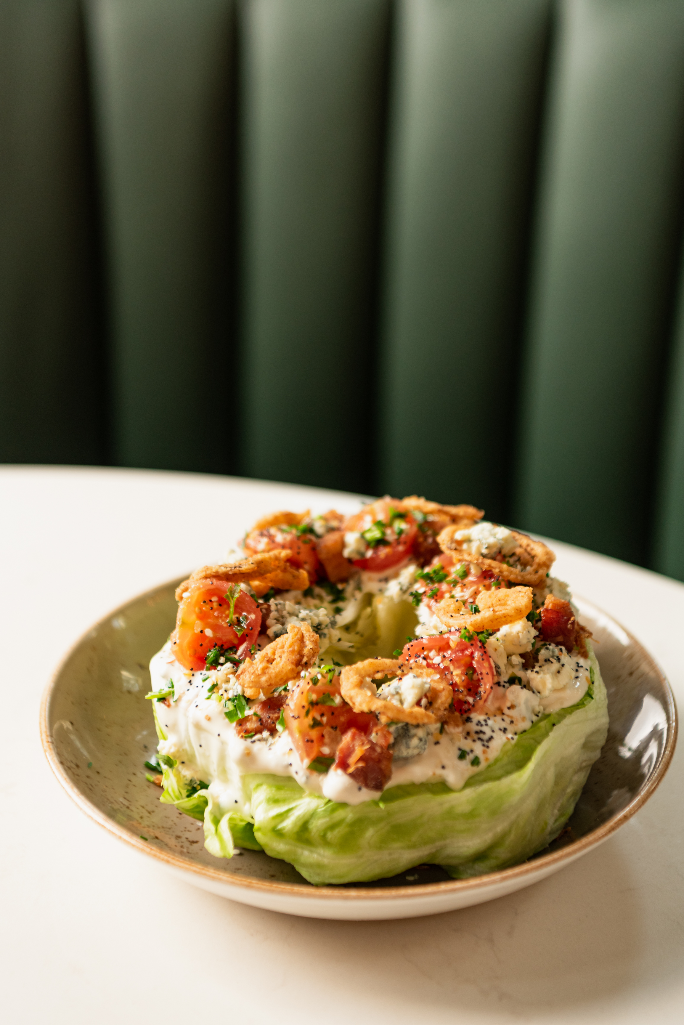 a plate of food on a table