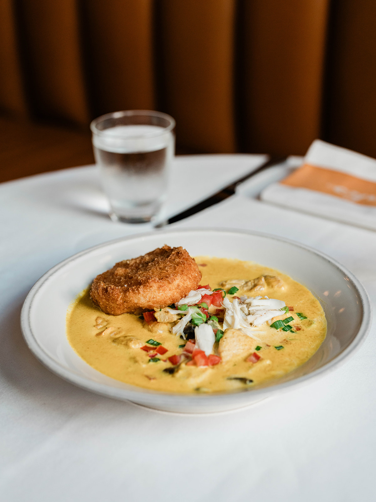a plate of food on a table