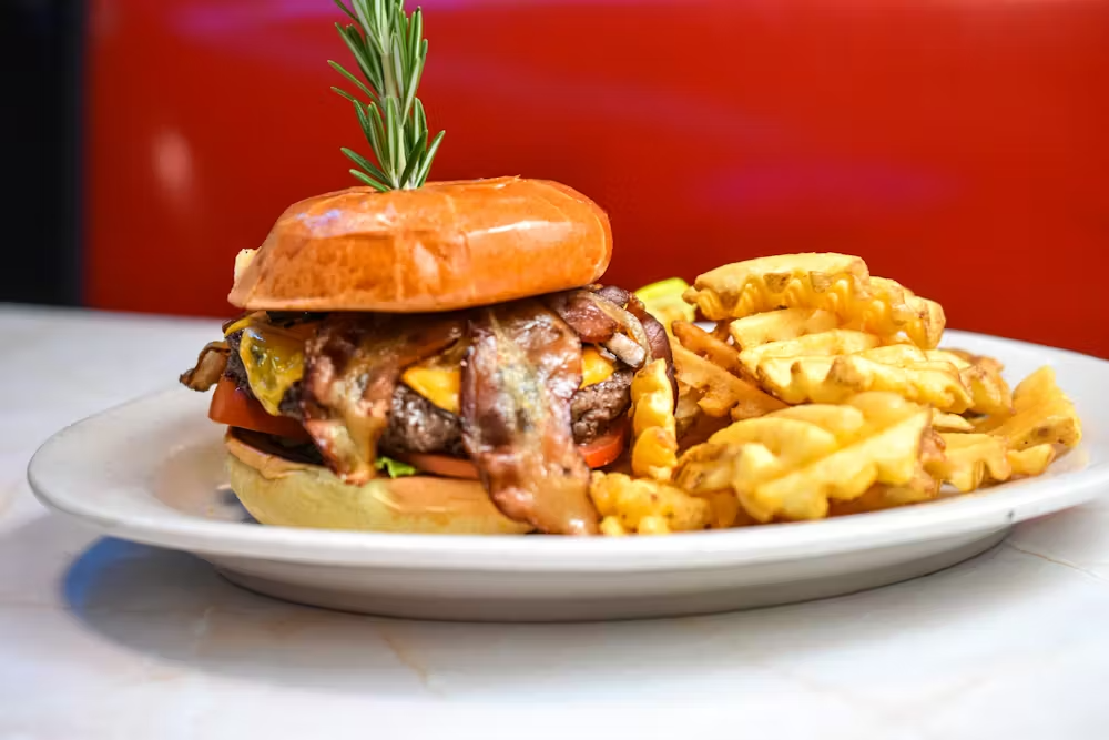 a plate of food on a table