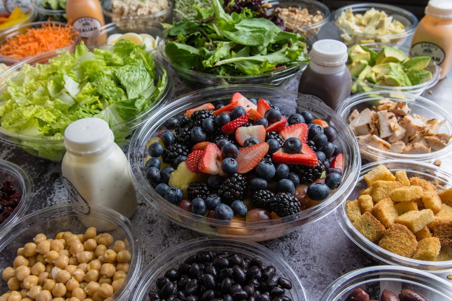 Salad Bar with Fruit Salad Zaro's Family Bakery NYC Bakery
