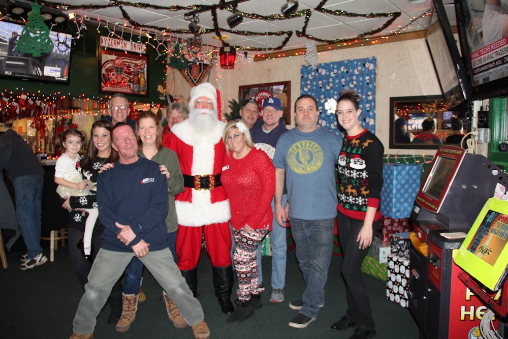 a group of people posing for a photo