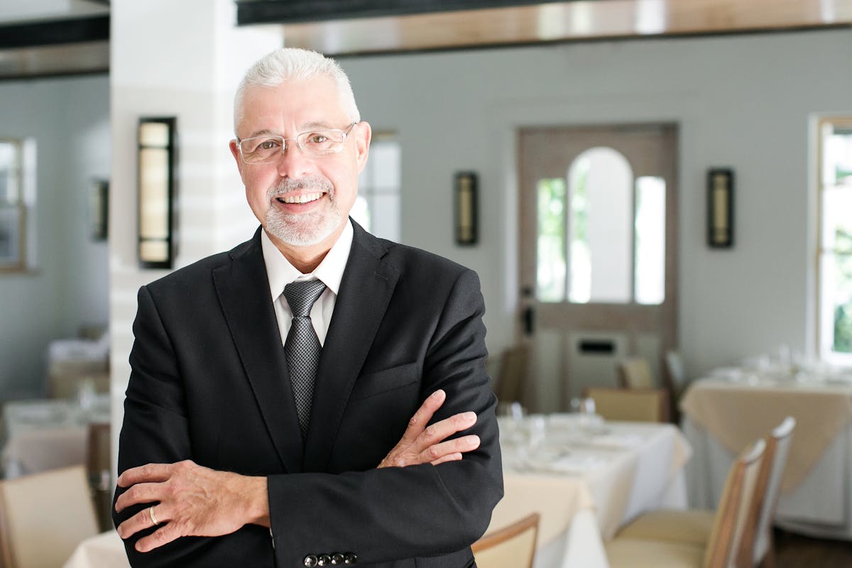 a man wearing a suit and tie